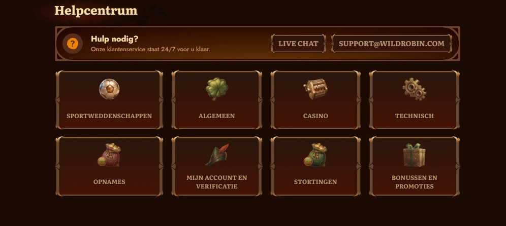 wildrobin casino supportteam